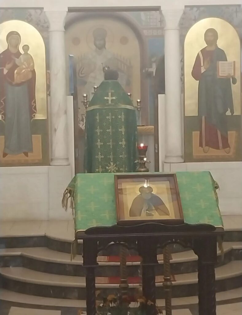Божественная литургия в день памяти преподобного Сергия, игумена Радонежского
